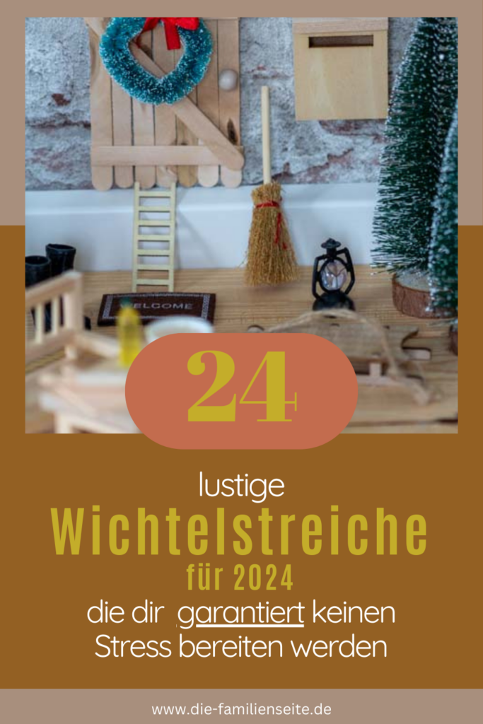 Einfache Ideen für die Wichteltür und den Wichtel, der an Weihnachten und in der Adventszeit einzieht. Tipps, wie du Kinder überraschen kannst ohne großen Zeitaufwand und mit wenigen Mitteln.