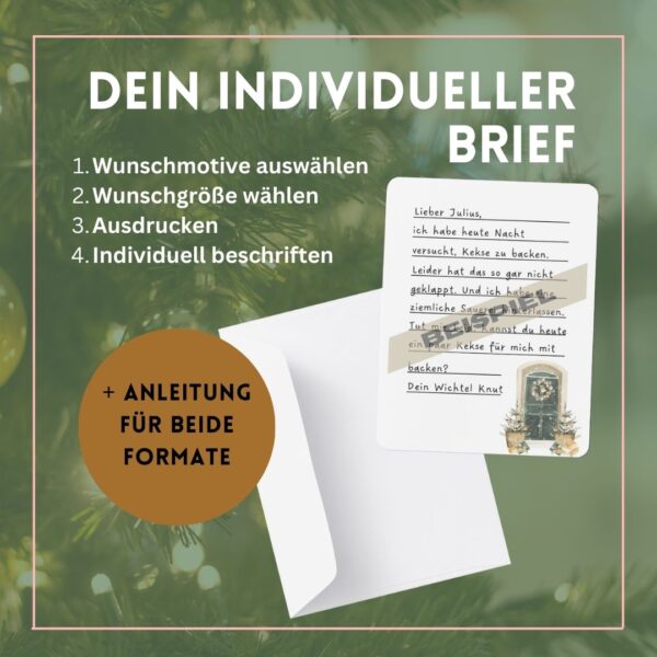 Briefpapier für Wichtelbriefe | Wichtel Briefe Vorlagen zum Selberdrucken – Bild 2